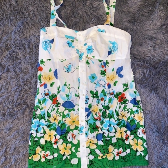 Charlotte Russe size medium colorful spring summer top - Picture 2 of 4